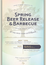 Spring Barrel Beer Release & BBQ