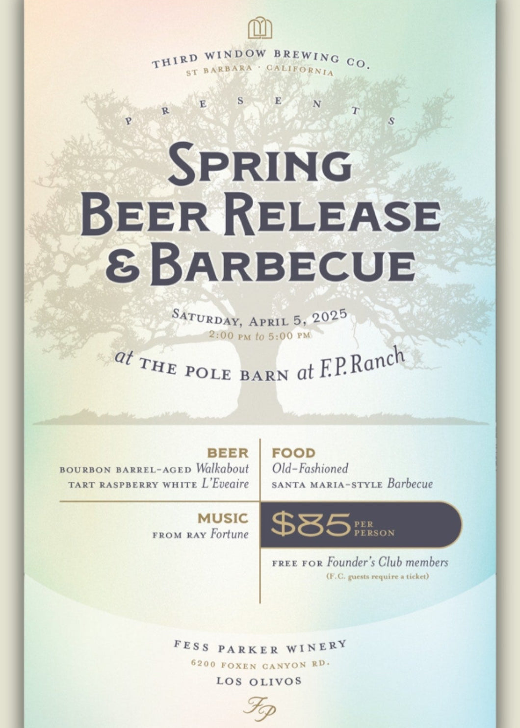 Spring Barrel Beer Release & BBQ
