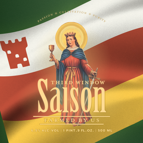 Bottle-Conditioned Third Window Saison (6.5% ABV, 30 IBU) 1 - 500ml bottle