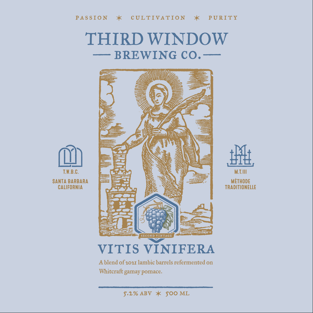 Vitis Vinifera Lambic Style ale (5.2% ABV) 16.9oz Bottle